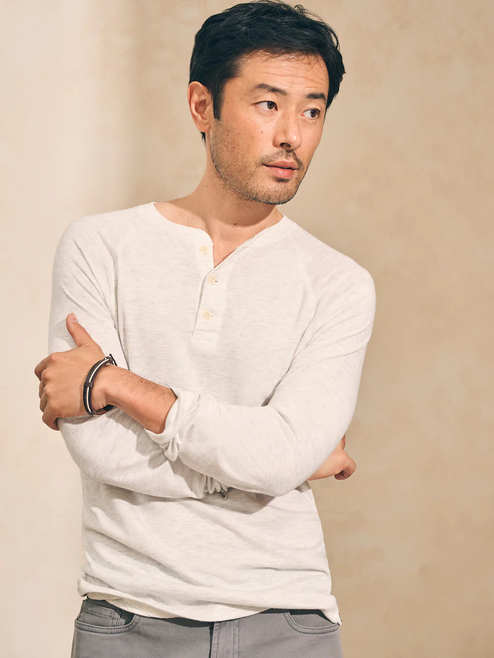 Faherty Cloud Long Sleeve Henley