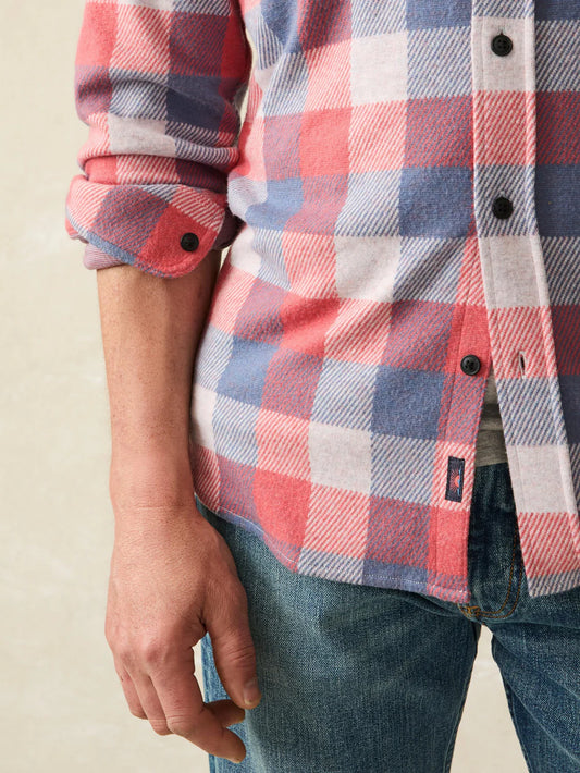Legend Sweater Shirt - Cherry Blue Buffalo Plaid