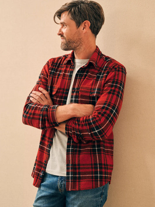 Faherty Legend Sweater Shirt - Plaid