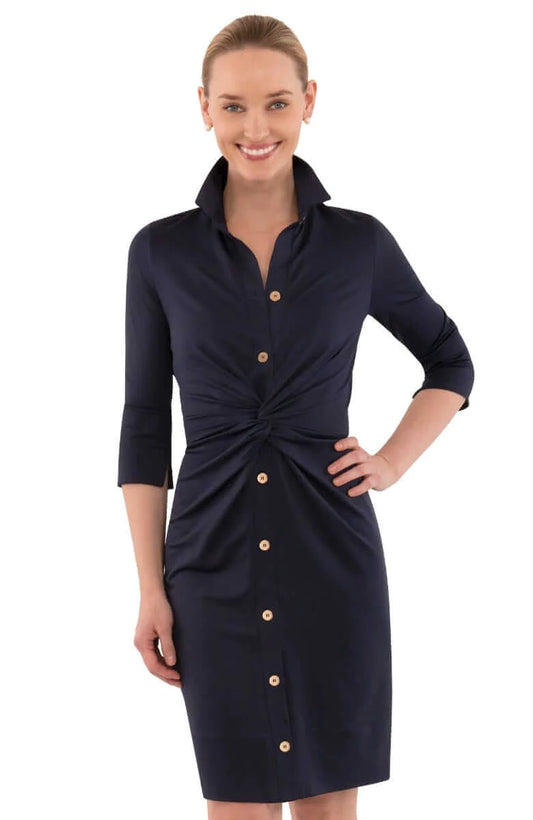 Gretchen Scott Solid Twist & Shout Dress