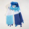 Load image into Gallery viewer, Ombre Tassel Lightweight Sheer Chiffon Scarf
