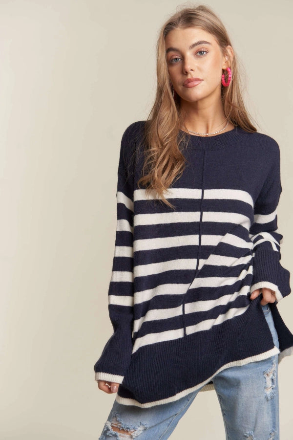 Striped Tunic Sweater