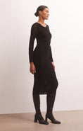 Load image into Gallery viewer, Liza Sweater Mesh Midi Dress
