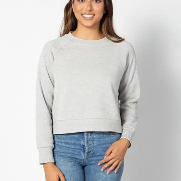 Boxy Raglan Pullover Crew