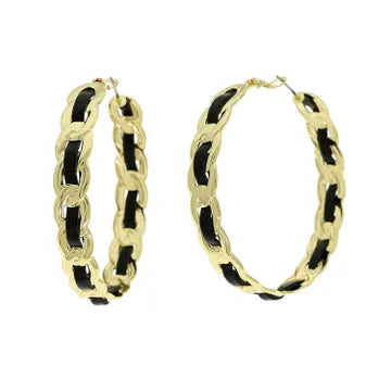 Woven Link Hoop Earring