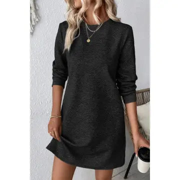 Textured Shift Dress