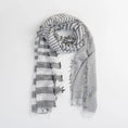 Load image into Gallery viewer, Varied Stripe Lightweight Sheer Chiffon Scarf
