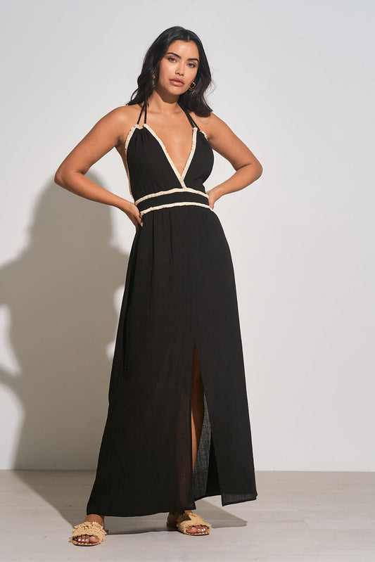Maxi Halter Fray Edge