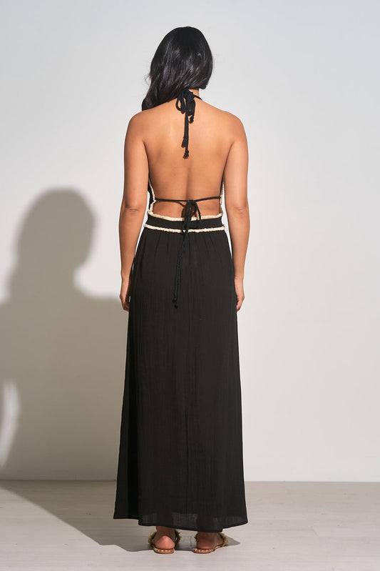 Maxi Halter Fray Edge