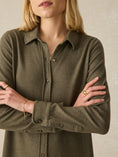 Load image into Gallery viewer, Legend Sweater Dress - Olive Twill
