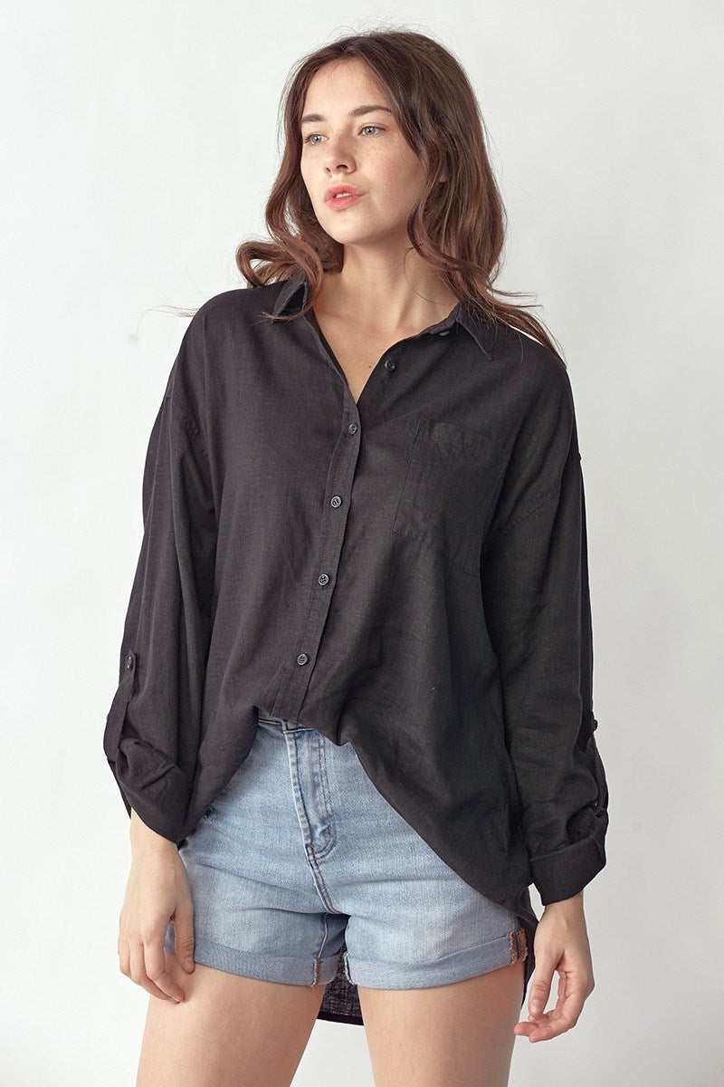 Relaxed Button Down Shirt