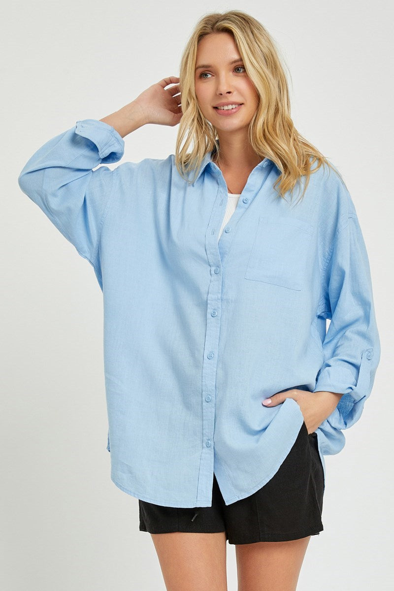 Relaxed Button Down Shirt