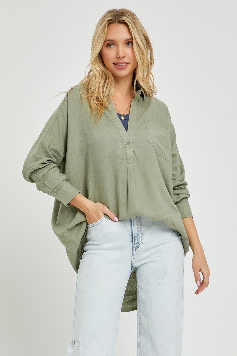 Oversize Poplin Shirt