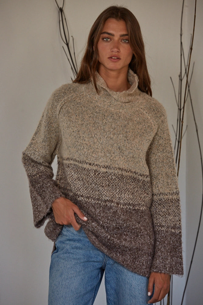 Turtle Neck Knit Sweater