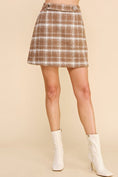 Load image into Gallery viewer, Plaid Boucle Skirt
