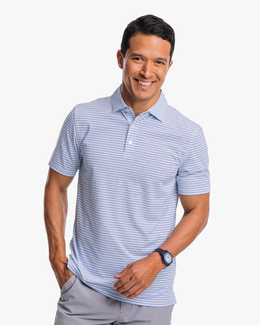 Men's Brrreeze Harborview Stripe Performance Polo