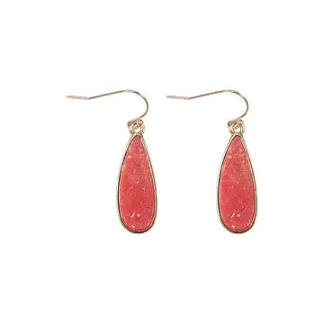 Tear Drop Fish Hook Earring