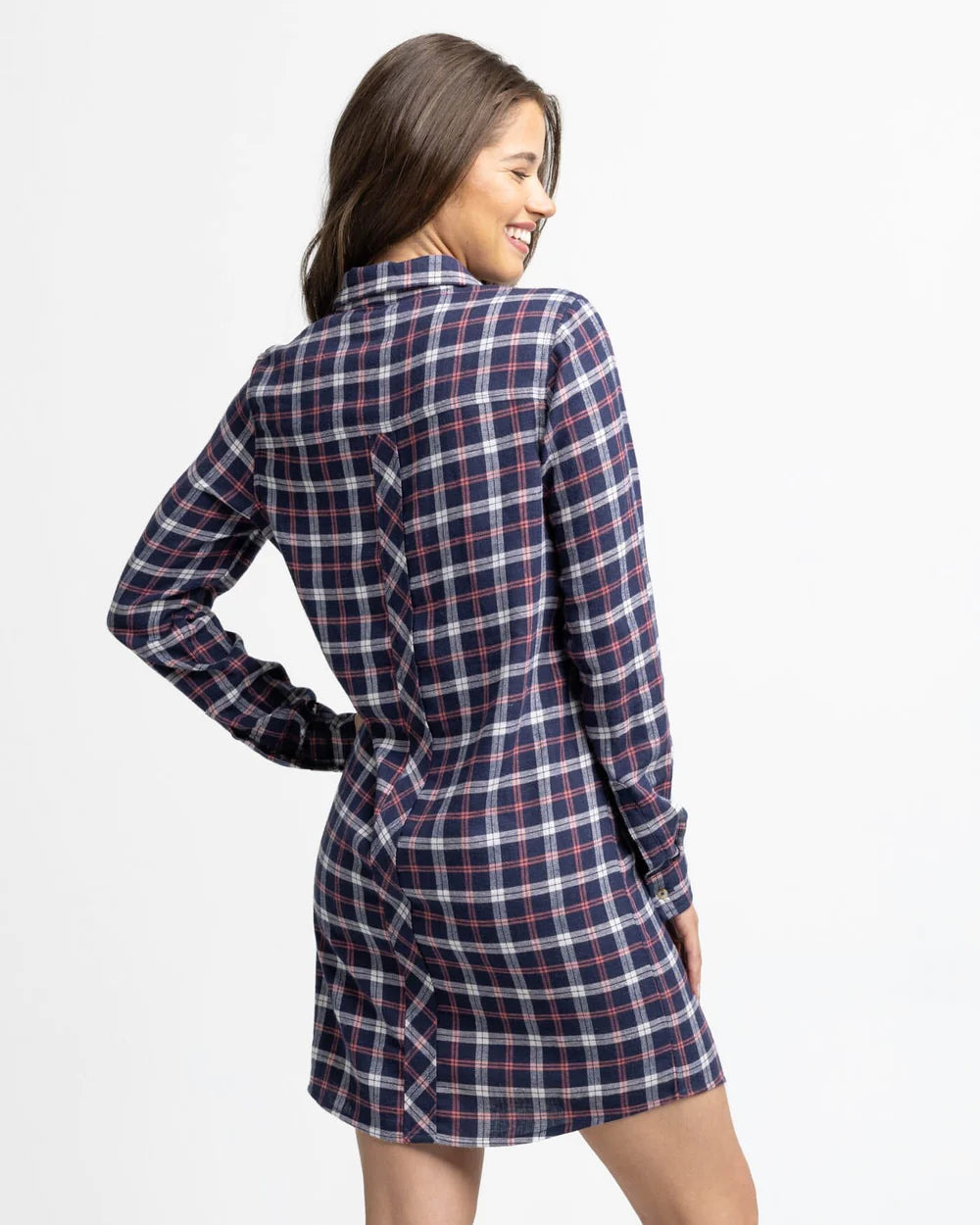 Kamryn Chilly Morning Plaid Dress