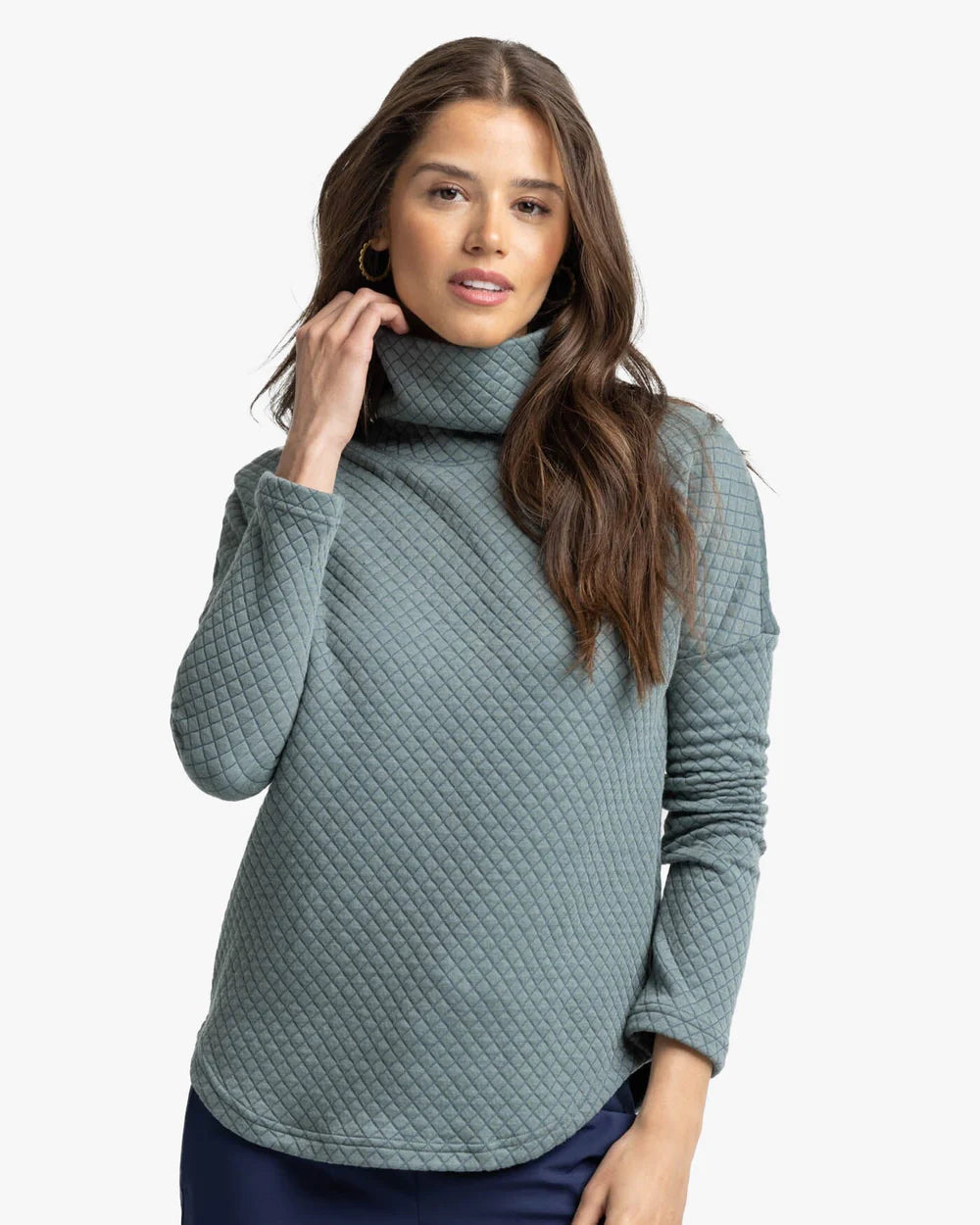 Women's Long Sleeve Mellie MockNeck Sweatshirt