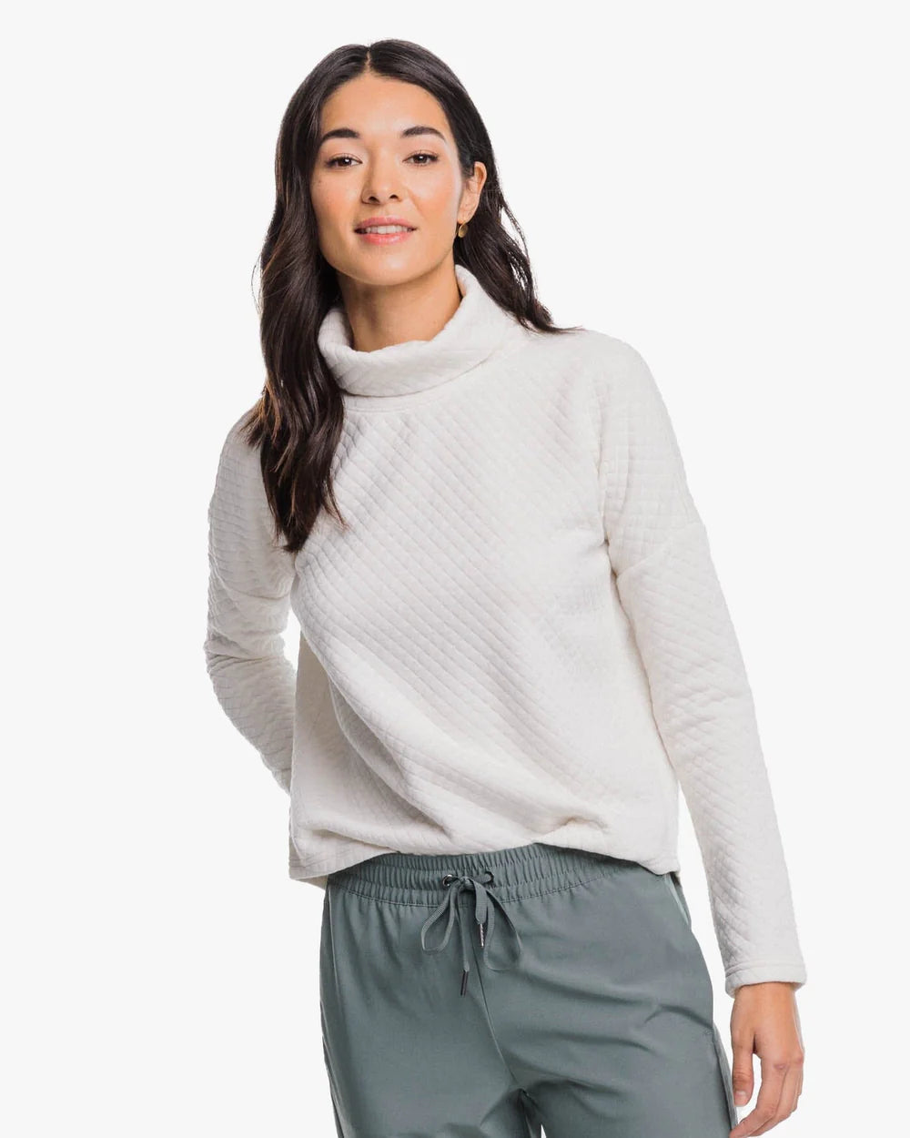 Women's Long Sleeve Mellie MockNeck Sweatshirt