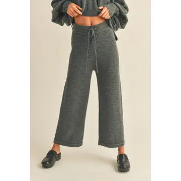 Miou Muse Ribbed Waist Sweater Pants