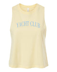 Load image into Gallery viewer, YACHT CLUB Cropped Racerback Tank
