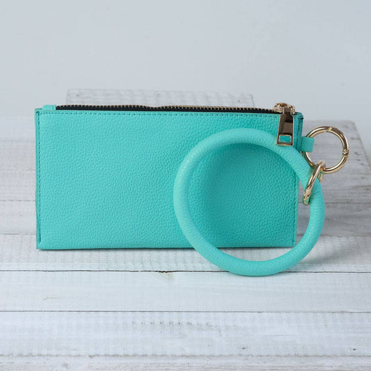 Carly Bracelet Keychain and Wristlet-Turquoise